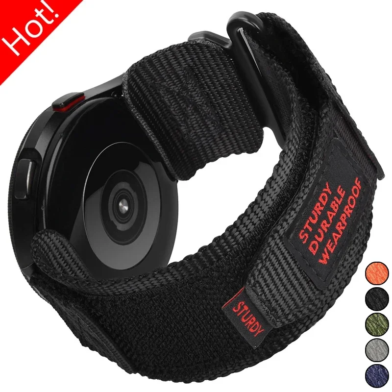Versatile Nylon Strap with Sport Loop Bracelet Design - Available in 20mm and 22mm Sizes