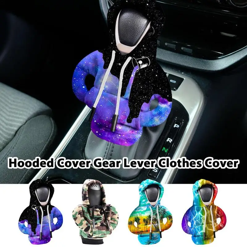 Hoodie Car Gear Shift Lever Cover Change Lever Sweatshirt Gearshift Cover Hoodie Gear Knob Sweater Car Interior  Decorations 2