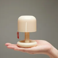 Mini Desktop Sunset Night Lamp Creative USB Rechargeable Mushroom Style Led Night Light for Coffee Bar Home Decor Bedroom 1