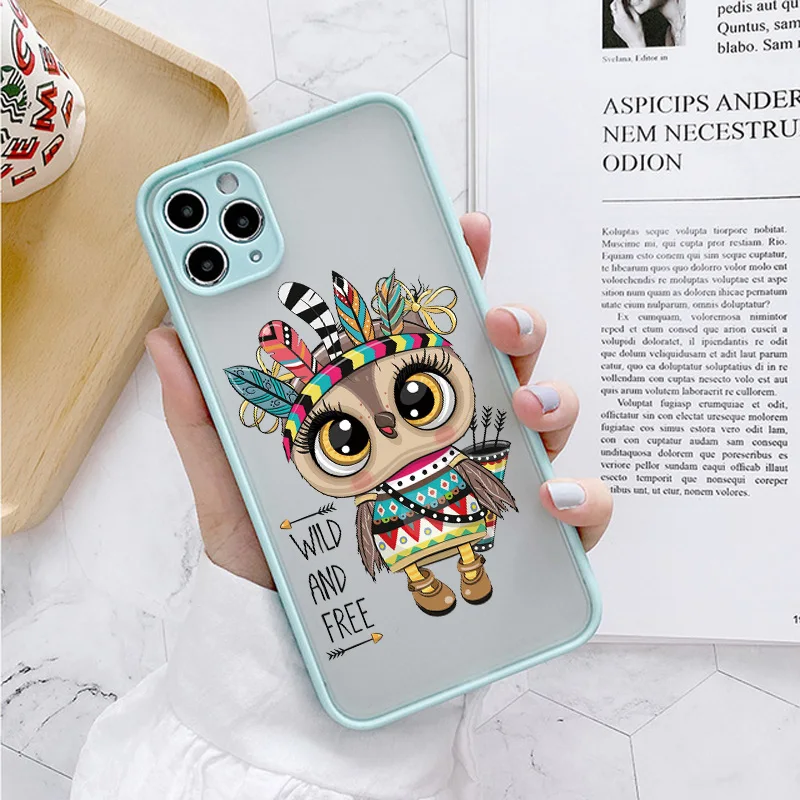 Adorable Owl Shockproof Phone Case – Durable Back Cover with Cute Design