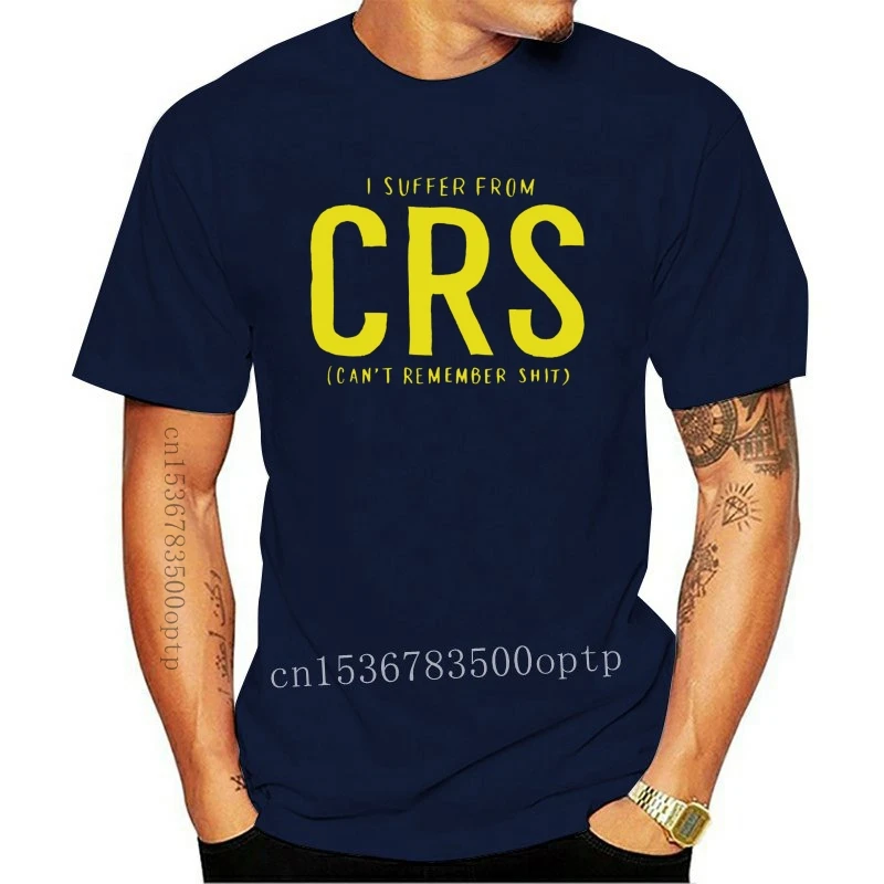 

New Fashion Pure Cotton Round Collar Men I Suffer From Crs Graphic Tee Funny Printed Unisex T-Shirt Blackcustom T Shirts Cheap