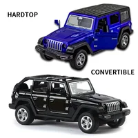 1:36 Alloy JEEPS Wrangler Car Model Simulation Off-road Vehicle Pull Back Car Decoration Ornaments Collection Toys For Children 2