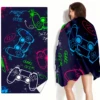 1 Pc 29*59inch Quick Drying Microfiber Beach Towel for Gaming Enthusiasts - Perfect for Pool, Bathroom, Camping, and Traveling 4