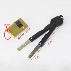 Enhanced Brass Anti - Theft Lock Cylinder for Smart Door Locks with Tail and Emergency Fingerprint Access (Semi- automatic)