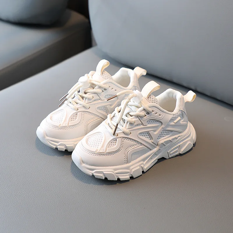 Size 21-30 New Children Casual Shoes Leather Boys Girls Soft Outsole Shoes Baby Sports Fashion Kids Toddler Sneakers