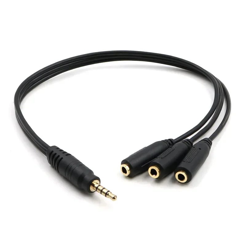 Adattatore Splitter Audio 3.5 Mm – Cavo Y Da Jack TRRS A Cuffia + Microfono Per PC, Laptop, Smartphone - 4