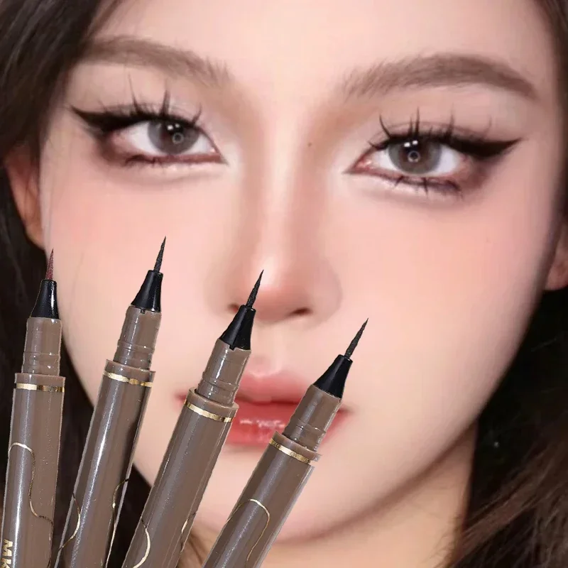 Waterproof Black Brown Liquid Eyeliner Makeup Lasting Ultra-Fine Matte Smooth Quick-Drying Lower Eyelash Sdraiato Silkworm Pencil