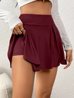 Women's high waisted solid color pants skirt suitable for work commuting daily shopping dating slim fitting and versatile - Image 4