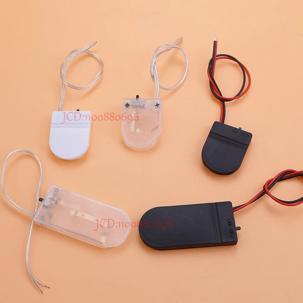 Custodia Supporto Batteria 5 Pz CR2032 Pulsante Cella Moneta 3 V