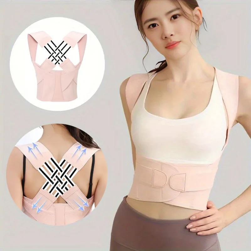 Magnetic Therapy Back Posture Corrector With Adjustable Shoulder Support For Sitting Posture Correction Breathable And Shaping 5