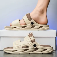 Men's Eva Soles, Casual Non-Slip Slippers, Open Shoes for Indoor and Outdoor Beach Shower, Spring and Summer