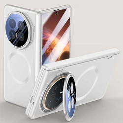 Metal Lens Holder Magnetic Skin - Friendly Case | Slim Protective Matte Cover for Honor Magic V6 (Silver)