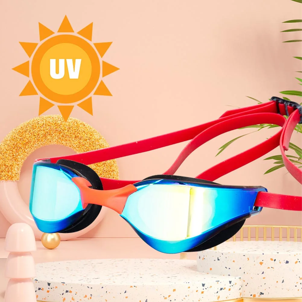 Swimming Goggles For Men Women Anti-Fog Uv Prescription Waterproof Silicone Adjust Swim Pool Eyewear Adults Kids Diving Glasses 4