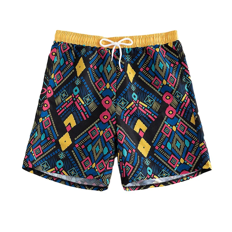 

2023 Summer New Printed Beach Shorts Women's Personalized Casual Swimwear Drawstring Strap Loose Fashion Swimming Pants