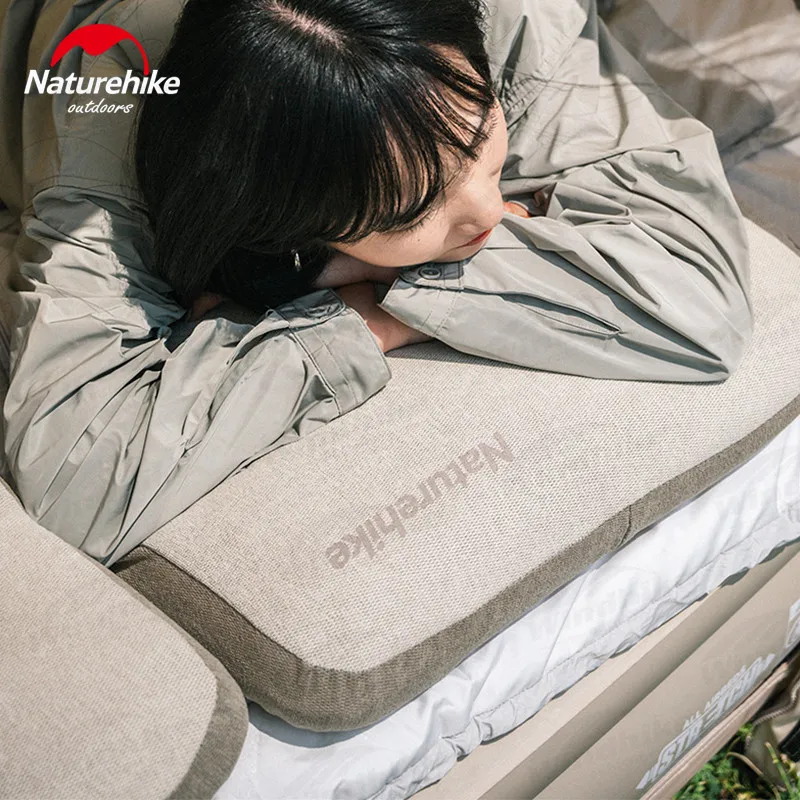 Naturehike Memory Foam Pillow Soft Airplane Head Sponge Square Pillow for Travel Ultralight Outdoor Camping Sleeping Portable