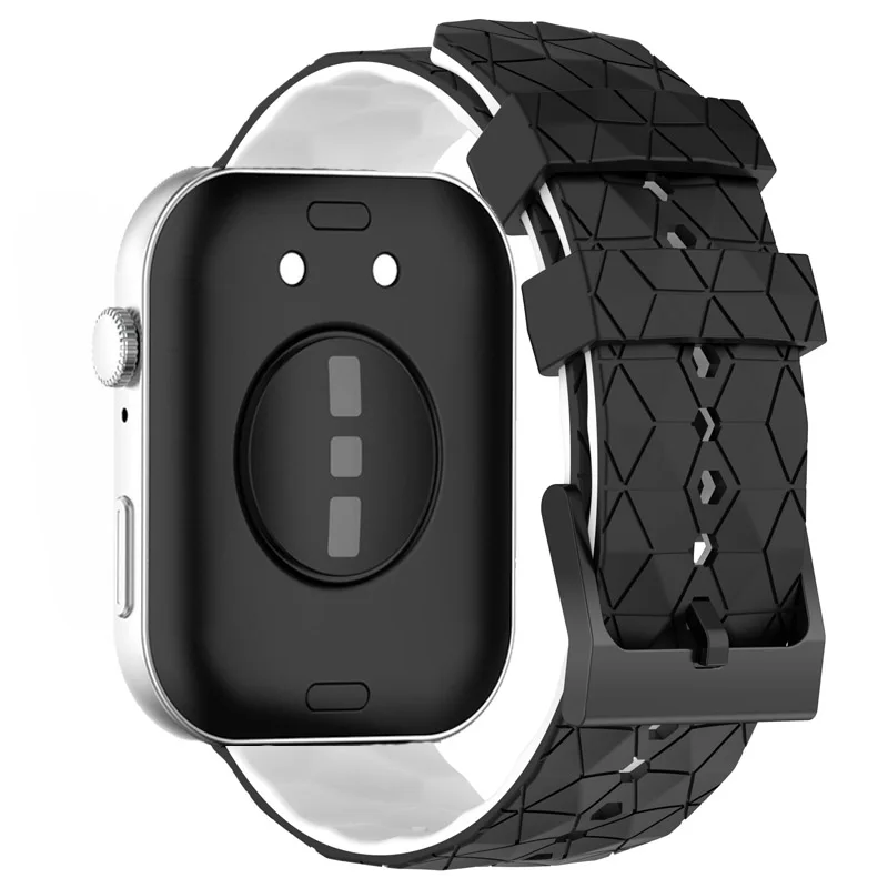 Football Pattern Soft Silicone Replacement Wristband