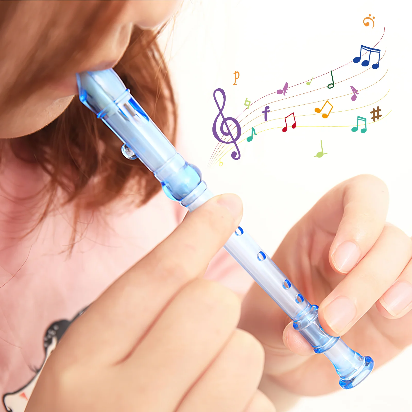 

Hole Mini Flute Clarinet Sound Soprano Recorder Musical Instruments Toy Early Educational Toys For Kids Random Color