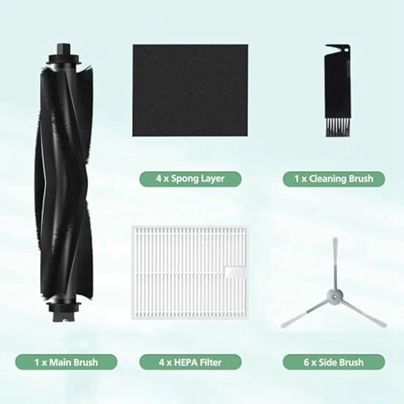 15 Stück Ersatzteile Für Eufy Saugroboter L50/L60 - Bürsten & Filter Set