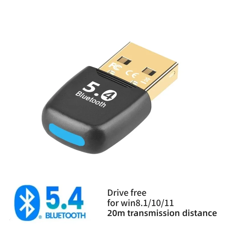 thumbnail image 2 of Bluetooth Adapter 5.4 For PC, USB Bluetooth Adapter Dongle, USB EDR 2 of 11