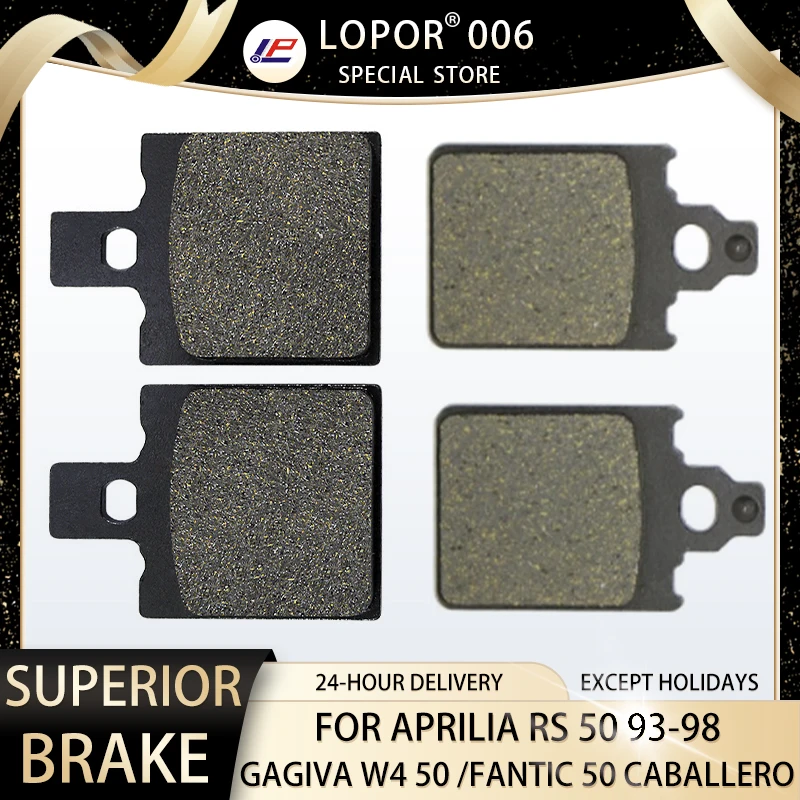 Lopor Pastiglie Freno Moto Anteriore E Posteriore Per Aprilia Rs 50 93-98 W4 50 91-95 Fantic 50 Caballero/Caballero Rc 1991-
