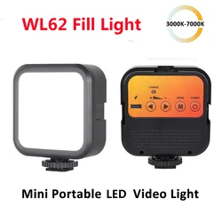 LED Video Lights 3000-7000K Mini LED Camera Light 1200mAh Rechargable LED Panel Lamp Photo Video Lighting for Youtube Tiktok