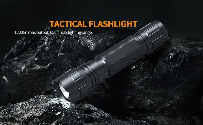 Sa77c50ed1066422ca04de0e36885cf6dI Tactical Flashlight 1200 Lumen LED Weapon Light with Picatinny Rail/Mlok Mount for Outdoor and Pressure Switch Included Mallzona