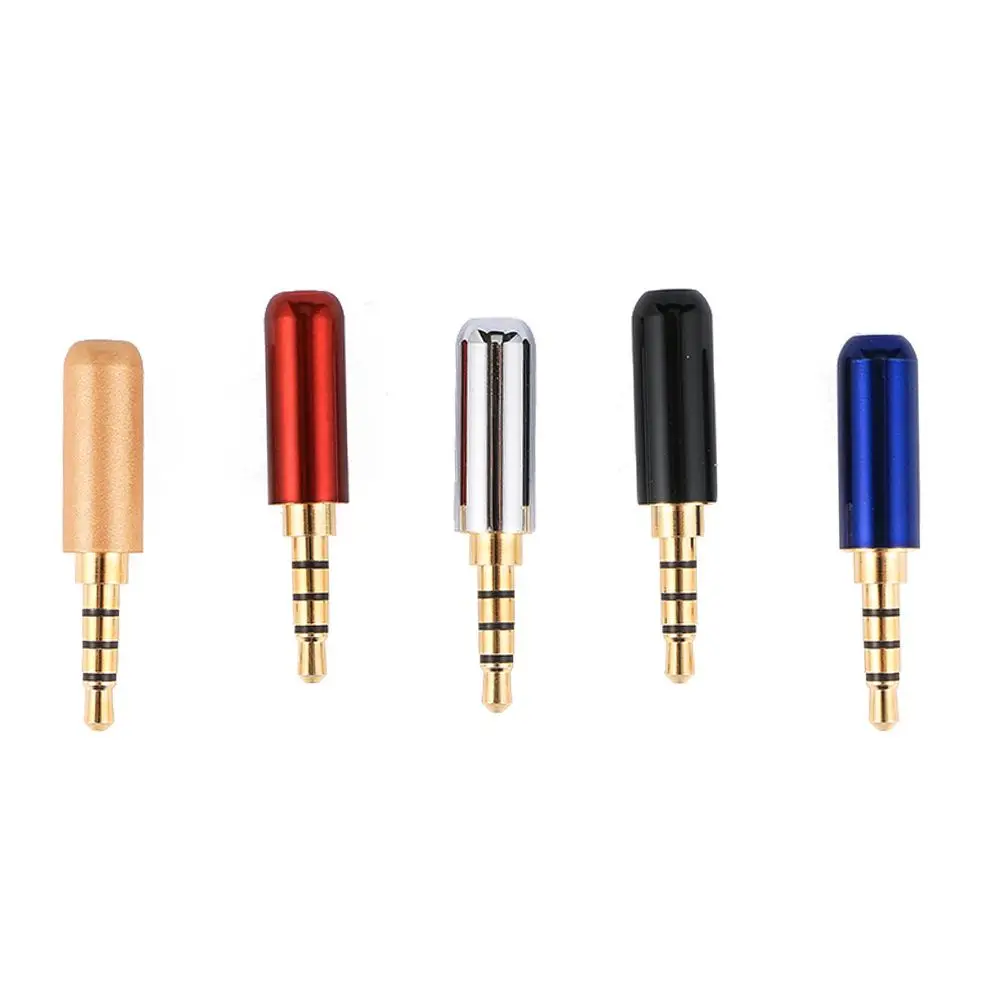 

Gold Plated Headset Stereo 3.5mm Male Audio Solder Soldering Plug 3.5mm Jack Audio Connectors Speaker DIY Earphone Repairing