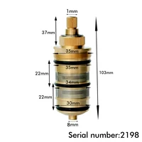 ชุดเปลี่ยนตลับหมึกแบบควบคุมอุณหภูมิของก๊อกน้ำในห้องน้ำชุดซ่อมวาล์วฝักบัวแบบเทอร์มอสแตต 4