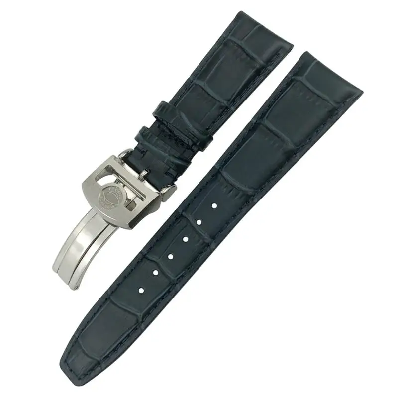 

COE 21mm 22mm Curved End Cow Watchband Replacement for IWC Portugieser 'S Watches Folding Buckle Watch Strap