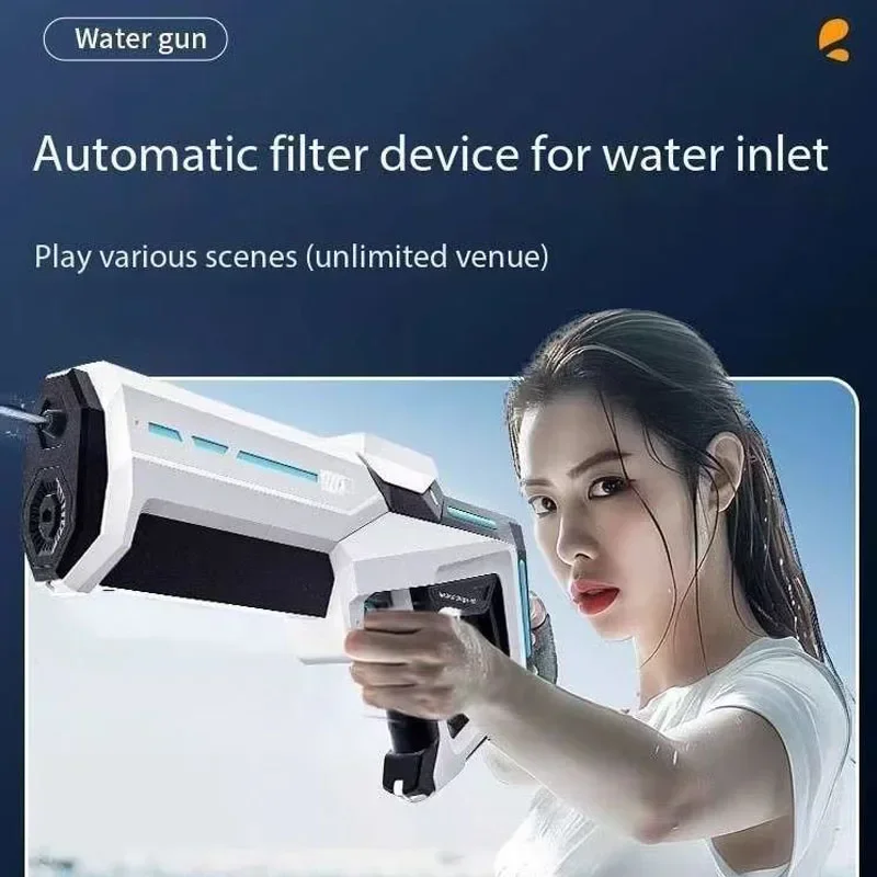 Summer Electric Toy Water Gun New Automatic Induction Absorbing Water Outdoor Beach Toy Spray Watergun Pool  Fight Toy for Kid 2