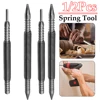 1/2Pcs Spring Tool Hammerless Nail Set Double Head 1/16&3/32inch Center Pin Punch Metal Woodwork Drill Bit Center Holes Punch 1