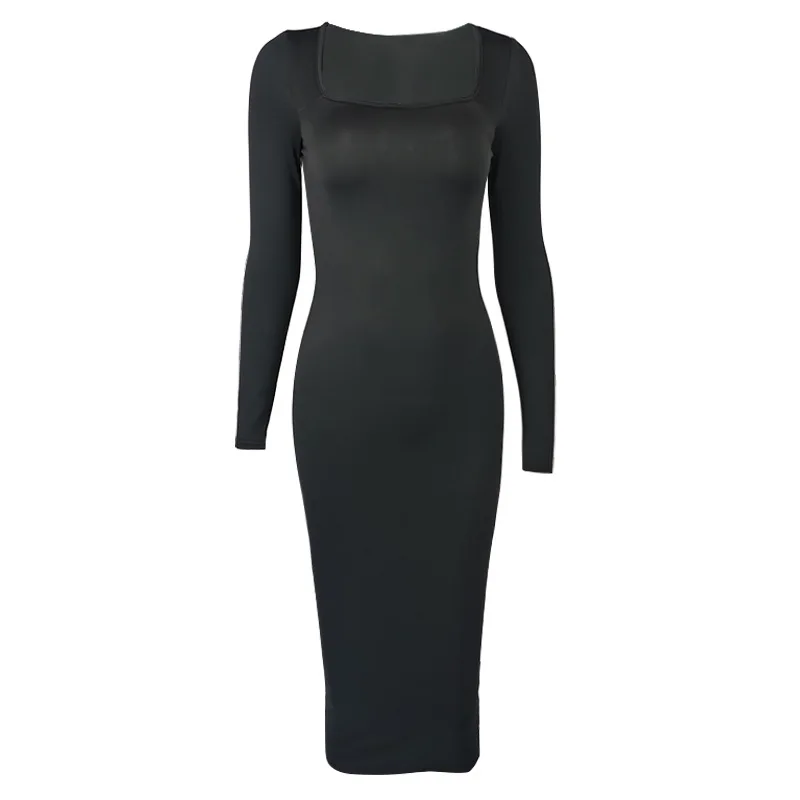 Shapewear Dress for Women Full Body Control Slips Tight Slimming Body Shaper Dresses Long Sleeve