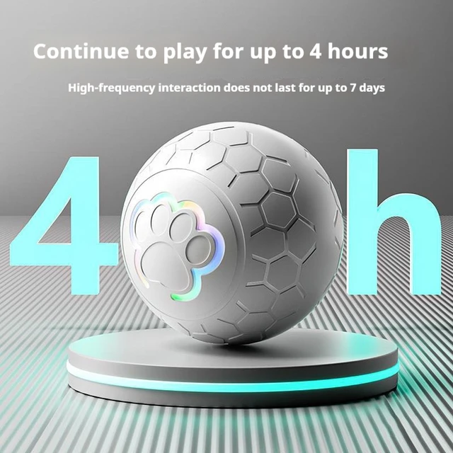 Smart Dog Toy Ball Electronic Interactive Pet Toy Ball USB Automatic Bouncing Rolling Toy Ball With RGB Lights Puppy Cat Product 3