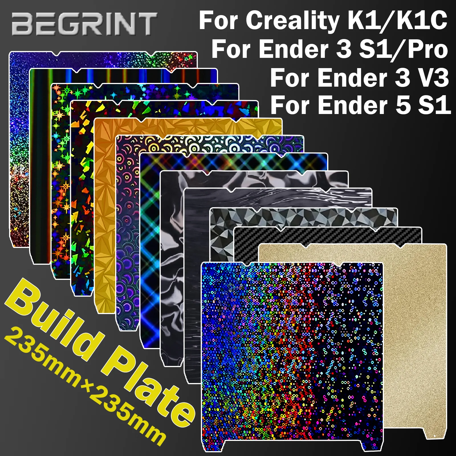 ForCrealityK1BuildPlateK1CBedEnder3V3SeEnder3S1ProPlateEnder5S1H1HPEOPEYPEISheet235x235mmbuildplate-AliExpress7