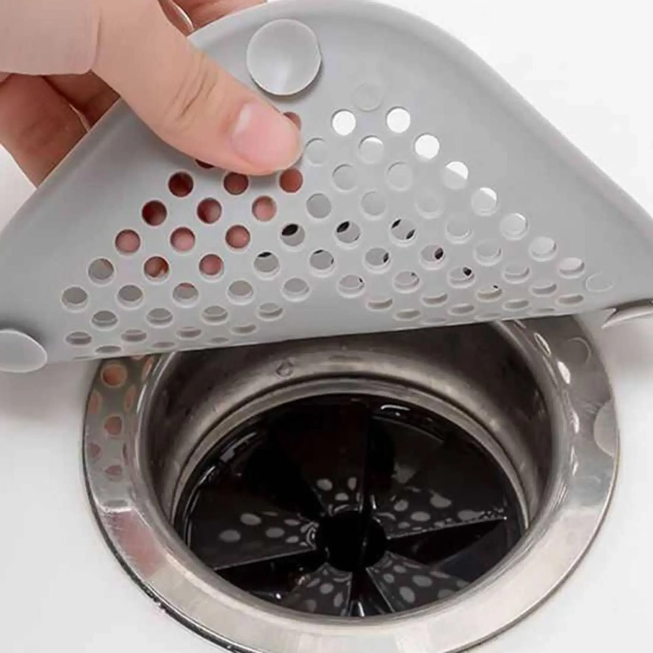 1pc/3pcs- Kitchen Water Pool Washbasin Anti-odor Clogging, Silicone Hair-proof Floor Drain Cover, Toilet Sewer Hair Filter﻿