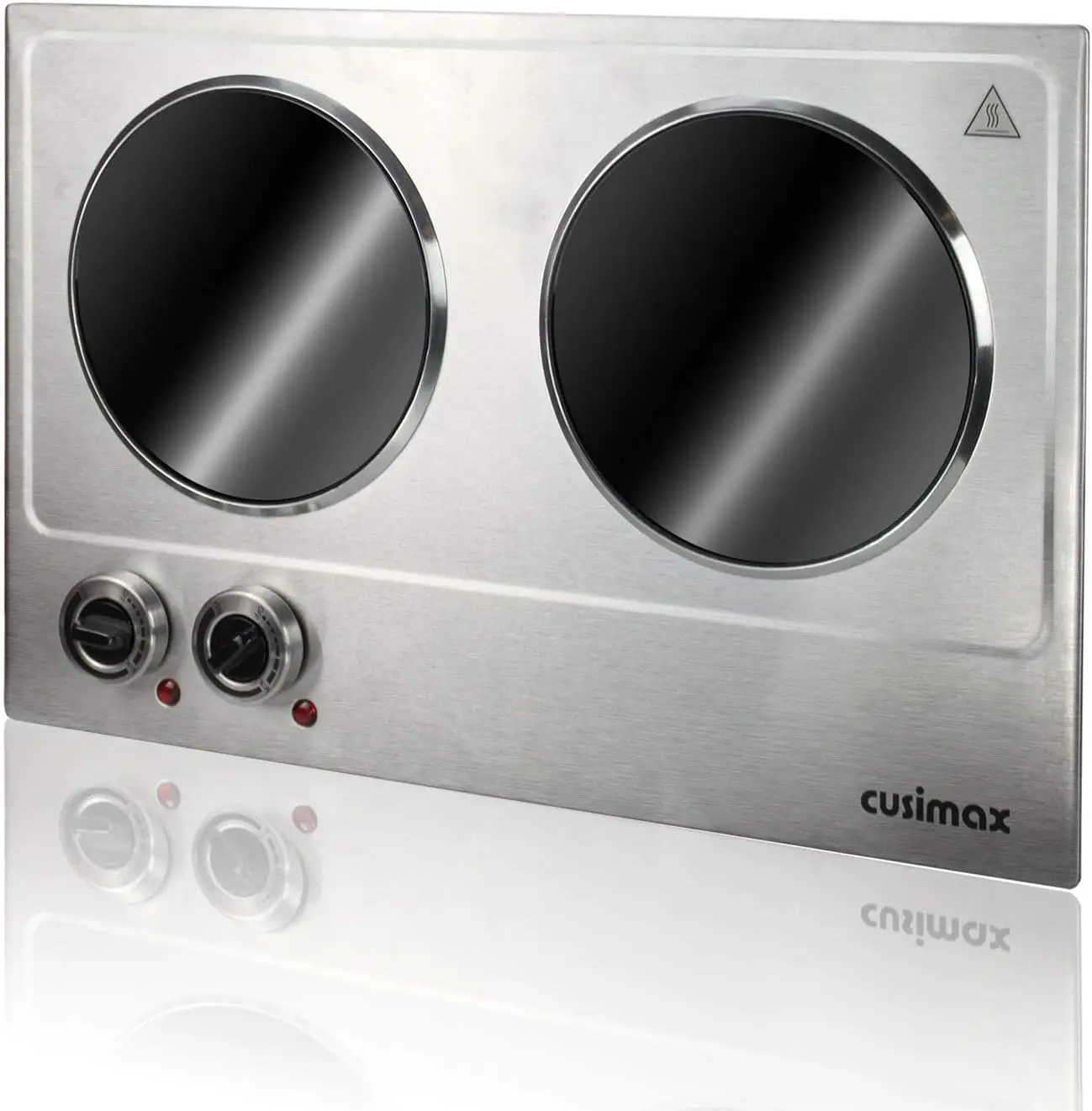 Dual burner, CUSIMAX 1800W ceramic cooking electric heating plate, portable countertop burner 5