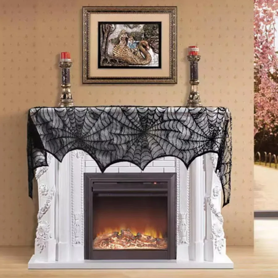 Halloween cloth, fireplace table runner, decorative cloth