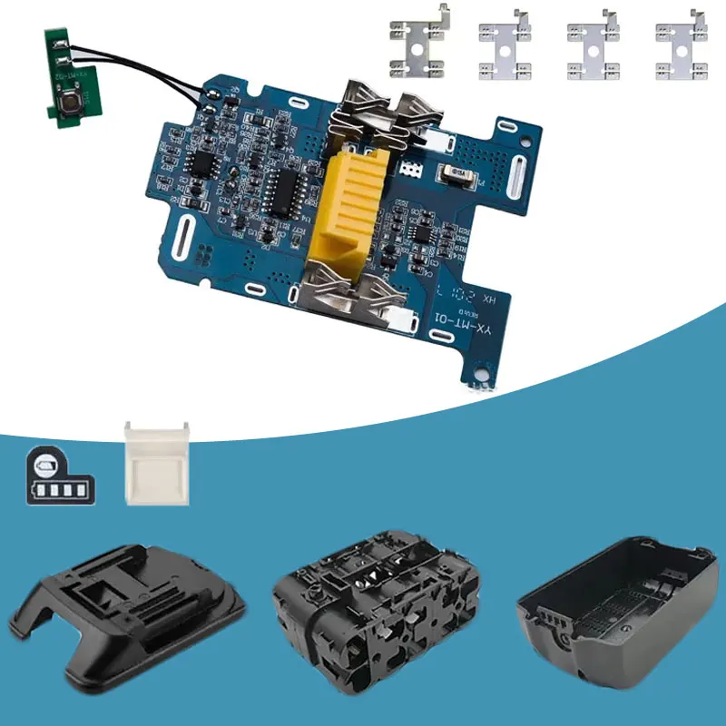 Makita 18V BL1830 B L1840 리튬 이온 배터리 케이스 충전 보호 회로 기판 라벨 상자 용 플라스틱 케이스 ...