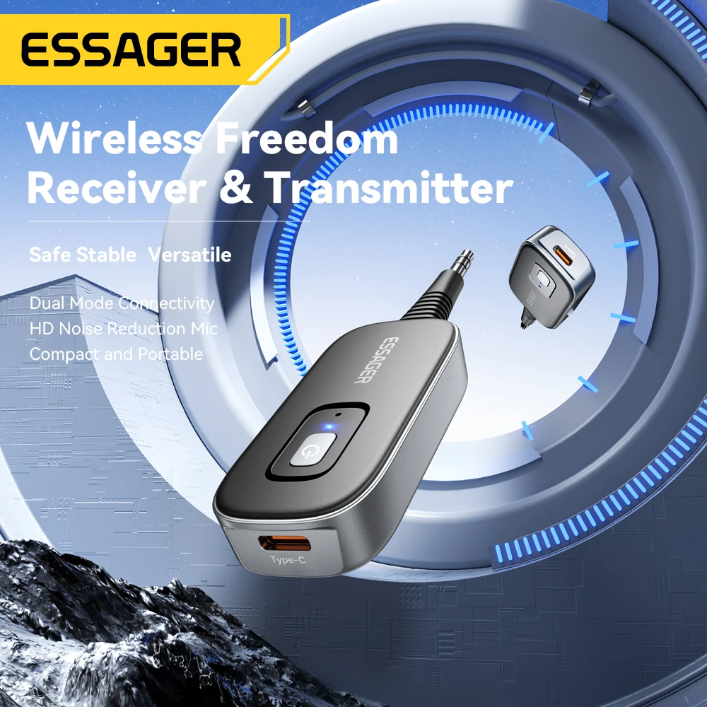 Essager Dual-Function Wireless Bluetooth Audio Adapter