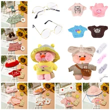 

1set Kawaii Clothes For 30cm LaLafanfan Cafe Duck Dog With Clothes Plush Toys Cartoon Dolls Accessories Clothing Hair Band Gift