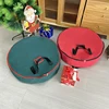 Round Foldable Christmas Tree Bag Xmas Wreath Storage Bag For Storing Christmas Garland Dustproof Cover Home Storage Bags 2