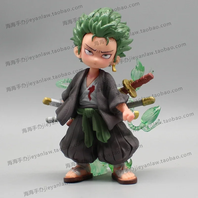 

One Piece Gk Q Version Roronoa Zoro аниме модель два года спустя 14 см ПВХ фигурка модель аниме модель экшн-фигурка рождественские подарки