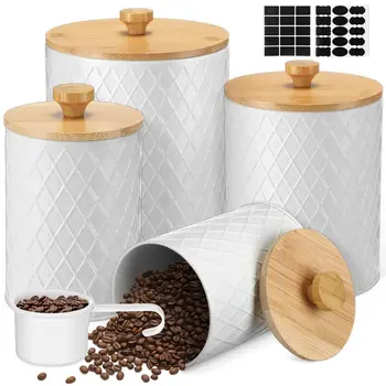 Bamboo Lid Canister Set 1