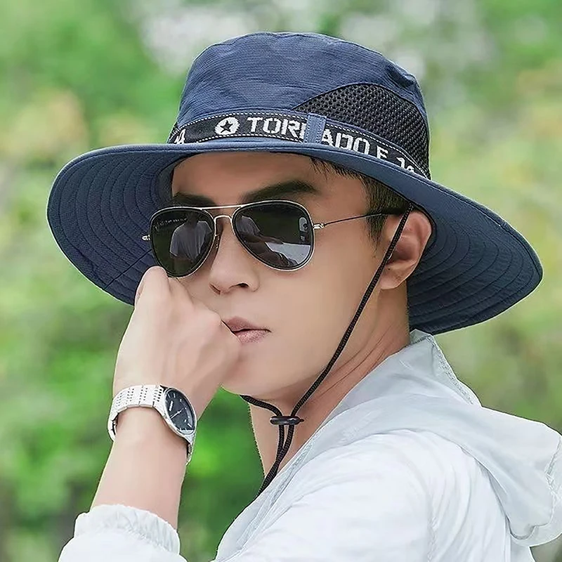Large-Brim-Sun-Hat-for-Men-Summer-Face-Neck-Protection-Breathable-Beach ...