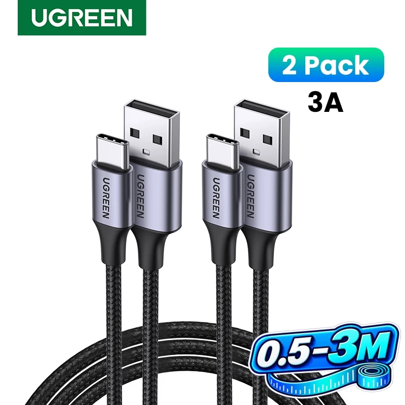 UGREEN 3A Fast Charging USB-C Data Cable, 18W