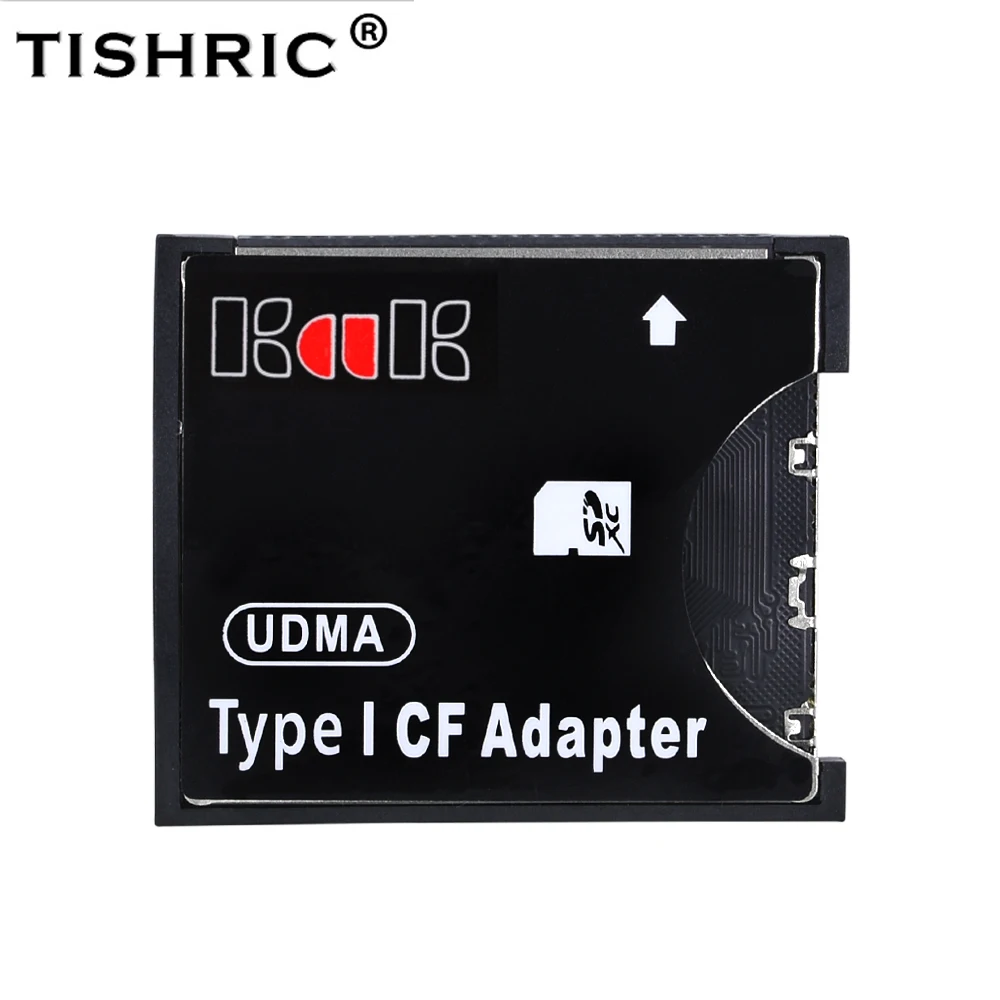 TISHRIC SLR 카메라용 마이크로 SD/SD-CF 메모리 카드 리더, SDHC SDXC 마이크로 SDHC-표준 컴팩트 플래시 타입 I 컨버터