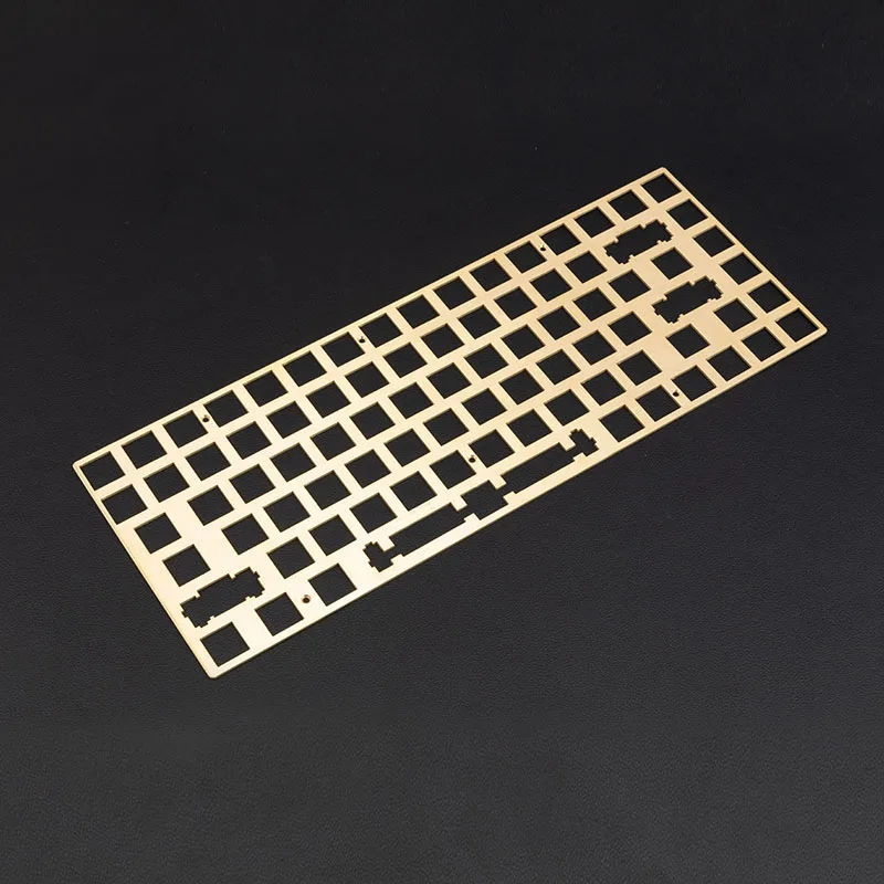 Placa de Teclado Mecânico 68 Teclas 84 Teclas 100 Teclas Placa de Posicionamento de Latão Superfície Escovada Personalizado Teclado Diy - Imagem 3
