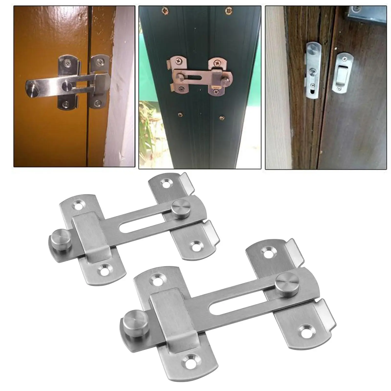 Premium Stainless Steel Door Security Bolt for Home Entryways
