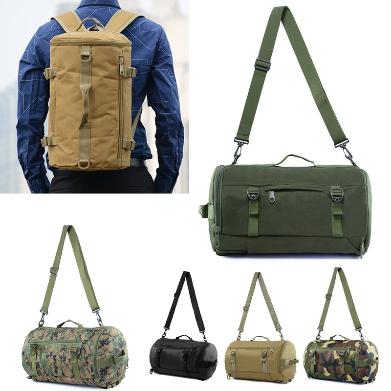 Men's Military Tactics Backpack Gym Fitness Travel Luggage Handbag