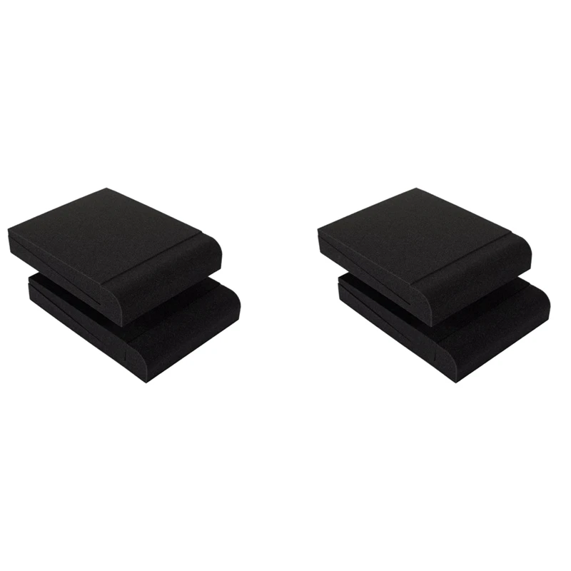 

4 Pcs High Density Foam Speaker Pads - Speaker Isolation Pad, Monitor Acoustic Isolation Pads,Studio Monitor Pads